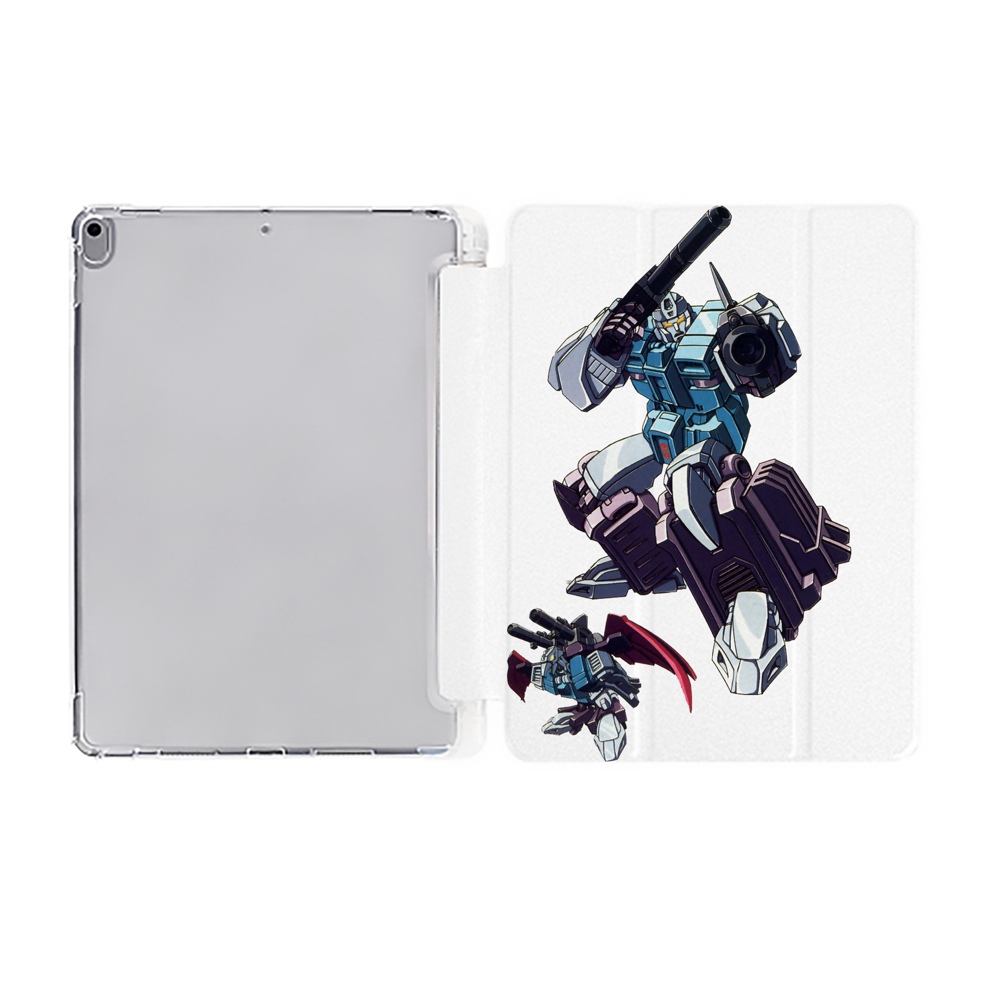 （画像用）  IPad ケース ペン収納付き 三つ折りスタンド PUレザー×シリコン 対応機種9.5/10.5/10.9インチ